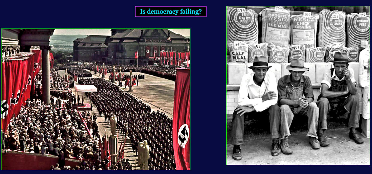 Nazi dynamism vs American stagnation, 1930s